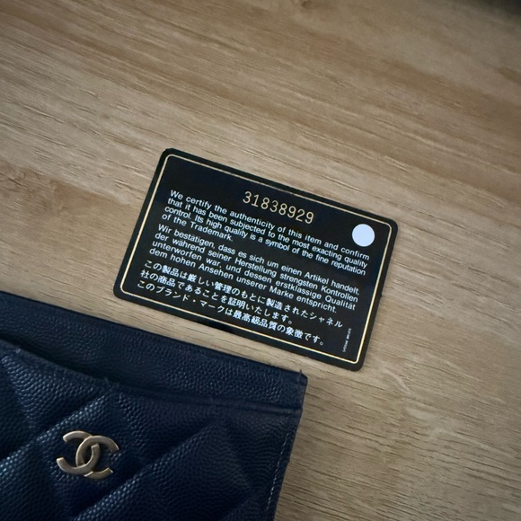 Chanel Navy Quilted Card Holder - Picture 13 of 15